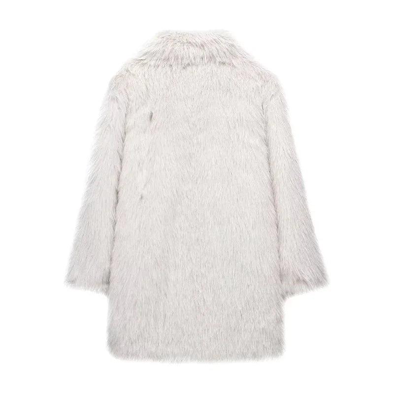 Manteau court en fausse fourrure "La Parisienne"