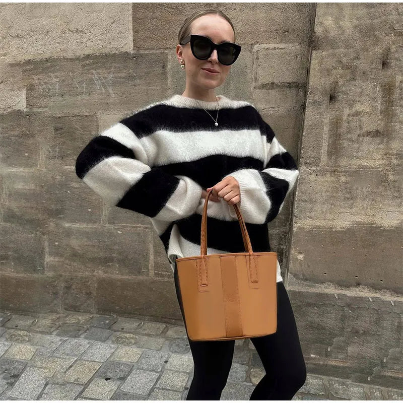 Pull en mohair col rond