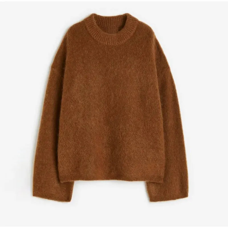 Pull en mohair col rond
