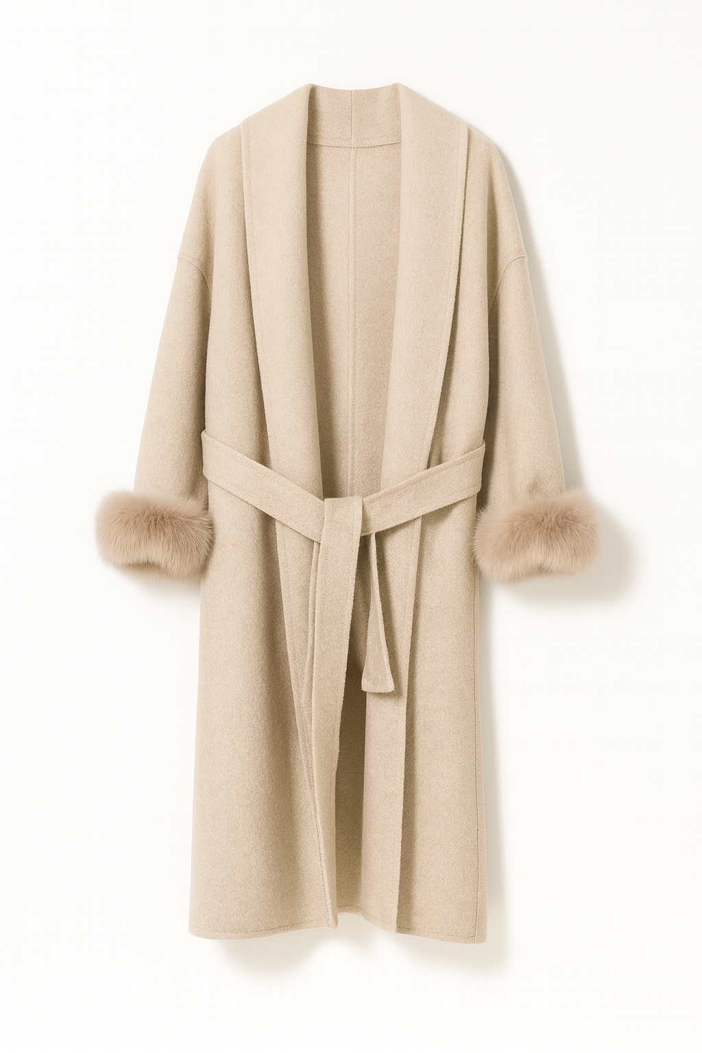 Manteau élégant à ceinture