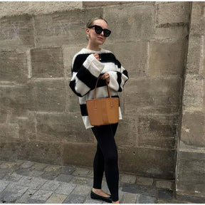 Pull en mohair col rond