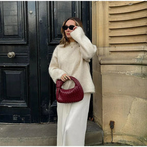 Pull en mohair col rond